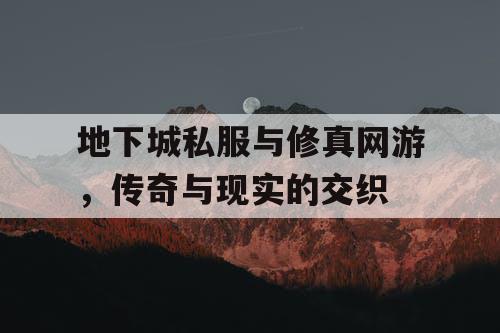 地下城私服与修真网游，传奇与现实的交织